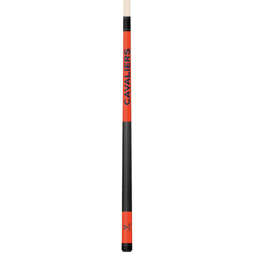 Virginia Cavaliers Custom Engraved Orange Billiard Cue - Blue