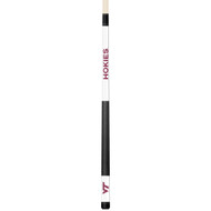 Virginia Tech Hokies Custom Engraved White Billiard Cue - Maroon