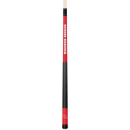Wisconsin Badgers Custom Engraved Red Billiard Cue - White
