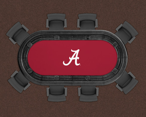 Alabama Crimson Tide 96" Texas Hold 'Em Game Table Felt