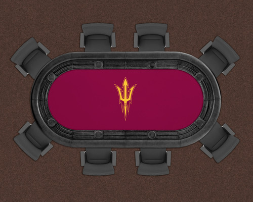 Arizona St. Sun Devils 96" Texas Hold 'Em Game Table Felt