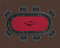 Arkansas Razorbacks 96" Texas Hold 'Em Game Table Felt
