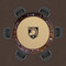 Army Black Knights 48" Standard Game Table Felt Army Black Knights 48" Standard Game Table Felt