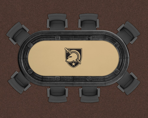 Army Black Knights 96" Texas Hold 'Em Game Table Felt