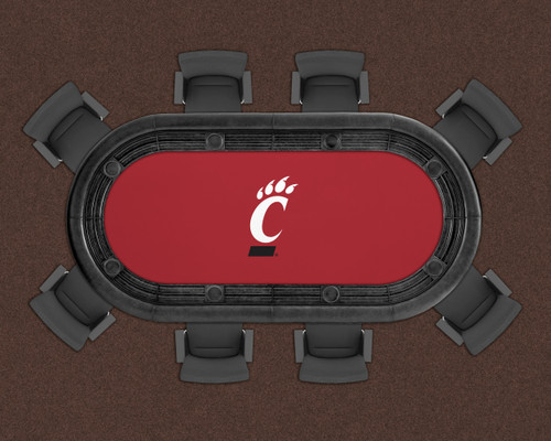 Cincinnati Bearcats 96" Texas Hold 'Em Game Table Felt
