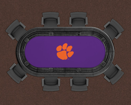 Clemson Tigers 96" Texas Hold 'Em Game Table Felt