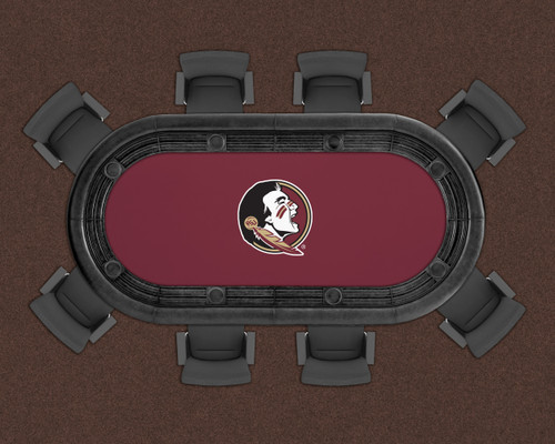 Florida St. Seminoles 96" Texas Hold 'Em Game Table Felt