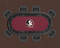 Florida St. Seminoles 96" Texas Hold 'Em Game Table Felt