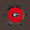 Georgia Bulldogs 48" Standard Game Table Felt