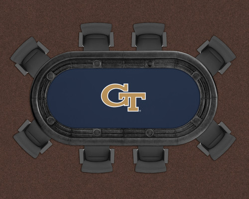Georgia Yellow Jackets 96" Texas Hold 'Em Game Table Felt