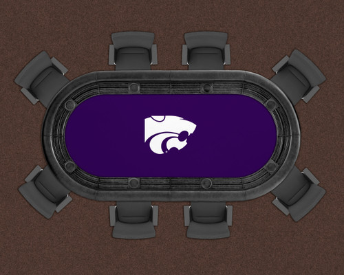 Kansas St. Wildcats 96" Texas Hold 'Em Game Table Felt