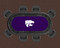 Kansas St. Wildcats 96" Texas Hold 'Em Game Table Felt