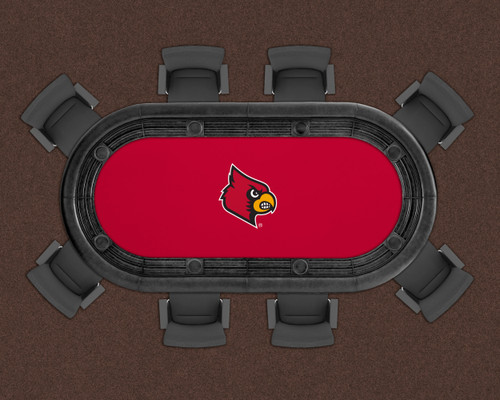 Louisville Cardinals 96" Texas Hold 'Em Game Table Felt