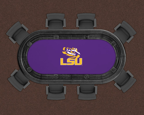 LSU Tigers 96" Texas Hold 'Em Game Table Felt