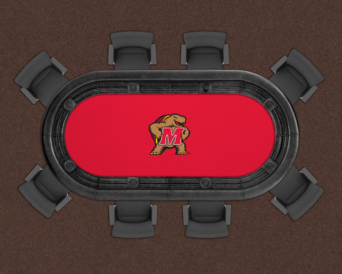 Maryland Terrapins 96" Texas Hold 'Em Game Table Felt