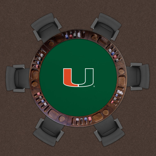 Miami Hurricanes 48" Standard Game Table Felt
