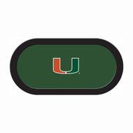 Miami Hurricanes 96" Texas Hold 'Em Game Table Felt