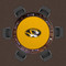 Missouri Tigers 48" Standard Game Table Felt Missouri Tigers 48" Standard Game Table Felt