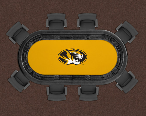 Missouri Tigers 96" Texas Hold 'Em Game Table Felt