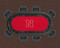 Nebraska Cornhuskers 96" Texas Hold 'Em Game Table Felt