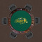North Dakota St. Bison 48" Standard Game Table Felt