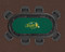 North Dakota St. Bison 96" Texas Hold 'Em Game Table Felt