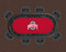 Ohio St. Buckeyes 96" Texas Hold 'Em Game Table Felt
