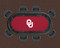 Oklahoma Sooners 96" Texas Hold 'Em Game Table Felt