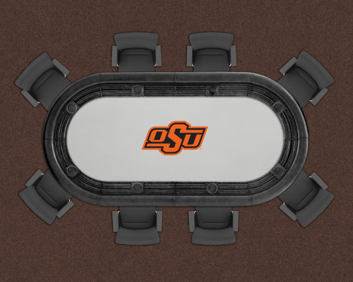 Oklahoma St. Cowboys 96" Texas Hold 'Em Game Table Felt