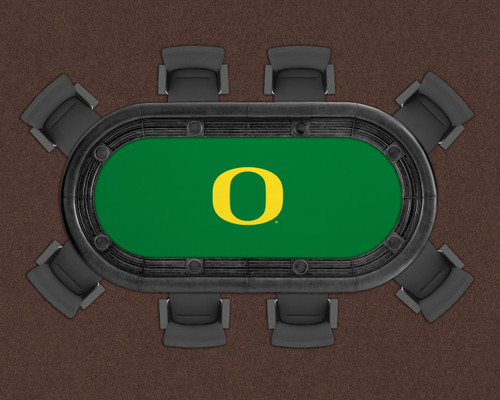 Oregon Ducks 96" Texas Hold 'Em Game Table Felt