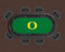 Oregon Ducks 96" Texas Hold 'Em Game Table Felt