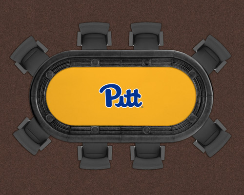 Pitt Panthers 96" Texas Hold 'Em Game Table Felt