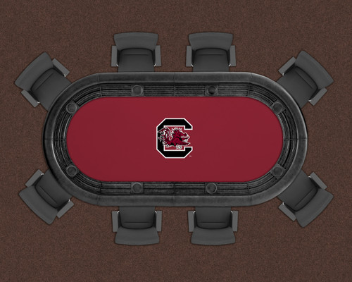 South Carolina Gamecocks 96" Texas Hold 'Em Game Table Felt