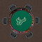 South Florida Bulls 48" Standard Game Table Felt South Florida Bulls 48" Standard Game Table Felt