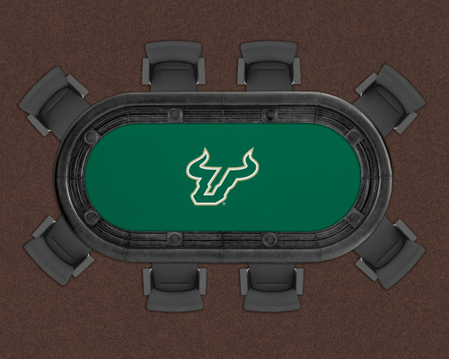South Florida Bulls 96" Texas Hold 'Em Game Table Felt
