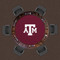 Texas A&M Aggies 48" Standard Game Table Felt Texas A&M Aggies 48" Standard Game Table Felt