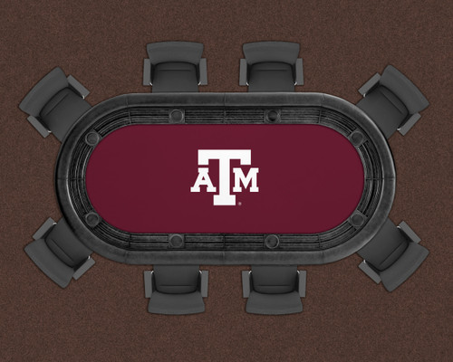 Texas A&M Aggies 96" Texas Hold 'Em Game Table Felt