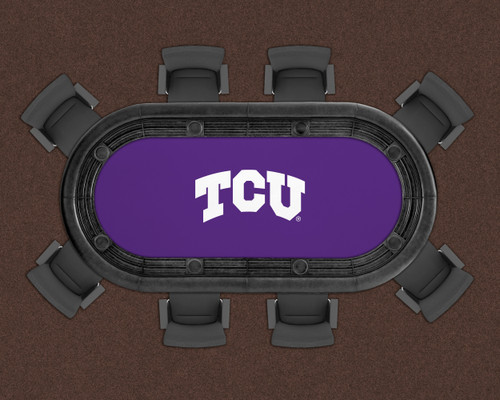 TCU Horned Frogs 96" Texas Hold 'Em Game Table Felt