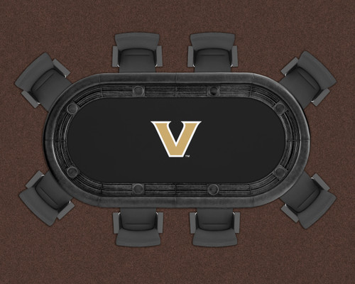 Vanderbilt Commodores 96" Texas Hold 'Em Game Table Felt