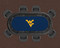 West Virginia Mountaineers 96" Texas Hold 'Em Game Table Felt
