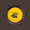 Wichita St. Shockers 48" Standard Game Table Felt Wichita St. Shockers 48" Standard Game Table Felt