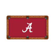 Alabama Crimson Tide 9' Recreational Billiard Table Felt - Script A Logo