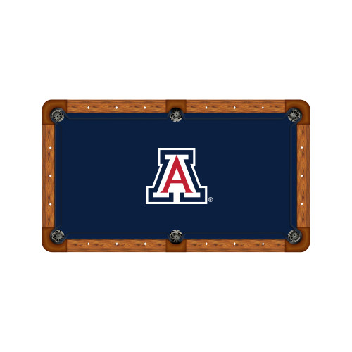 Arizona Wildcats 7'/8' Recreational Billiard Table Felt - Classic A Logo on Blue