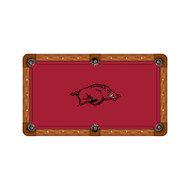 Arkansas Razorbacks 9' Recreational Billiard Table Felt - Razorback Logo
