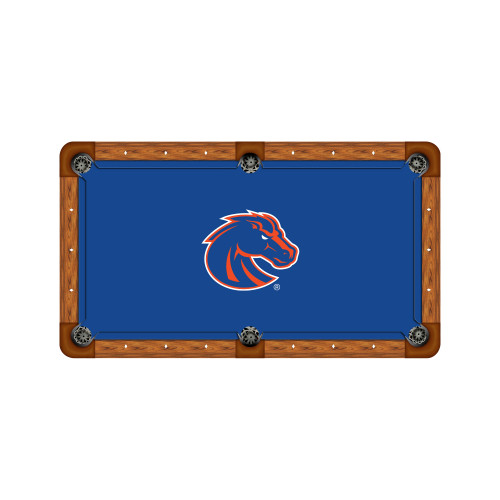 Boise State Broncos 7'/8' Recreational Billiard Table Felt - Mascot on Blue