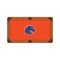 Boise State Broncos 9' Recreational Billiard Table Felt - Mascot on Orange Boise State Broncos 9' Recreational Billiard Table Felt - Mascot on Orange