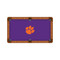 Clemson Tigers 9' Recreational Billiard Table Felt - Orange Paw on Purple