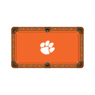 Clemson Tigers 7'/8' Recreational Billiard Table Felt - White Paw on Orange