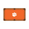 Clemson Tigers 9' Recreational Billiard Table Felt - White Paw on Orange Clemson Tigers 9' Recreational Billiard Table Felt - White Paw on Orange
