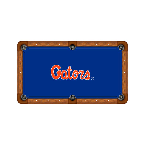 Florida Gators 9' Recreational Billiard Table Felt - Script Logo